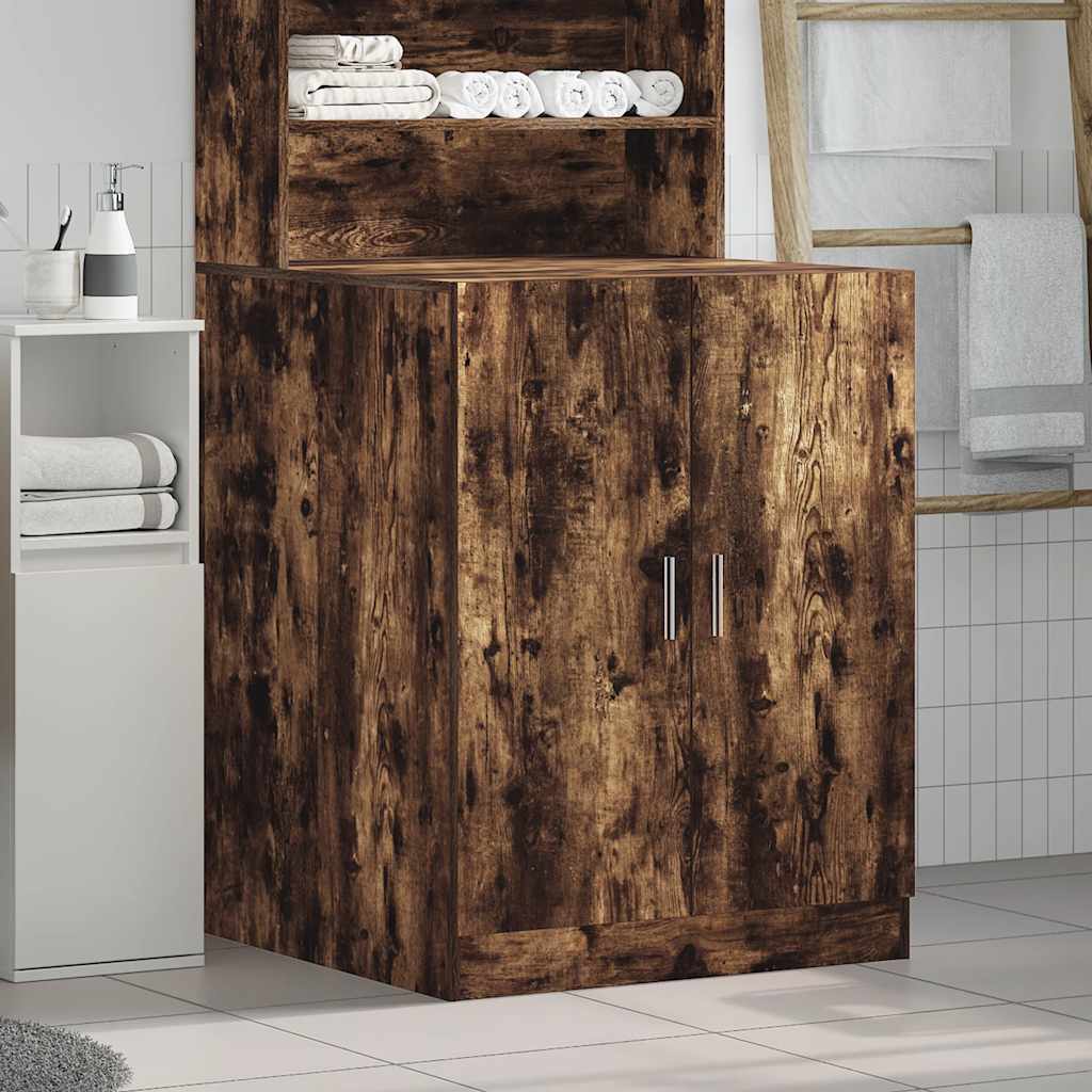 Vidaxl Waschmaschinenschrank 71x71.5x91.5 cm geräucherte Eichefarbe