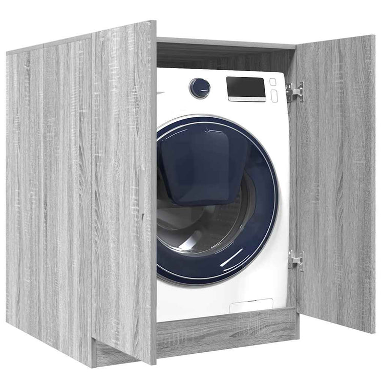 Vidaxl Waschmaschinenschrank 71x71.5x91.5 cm graue Sonoma -Eichefarbe