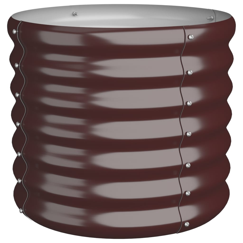 VIDAXL -Planungsbox 40x40x36 cm Pulver -Stahlbraun
