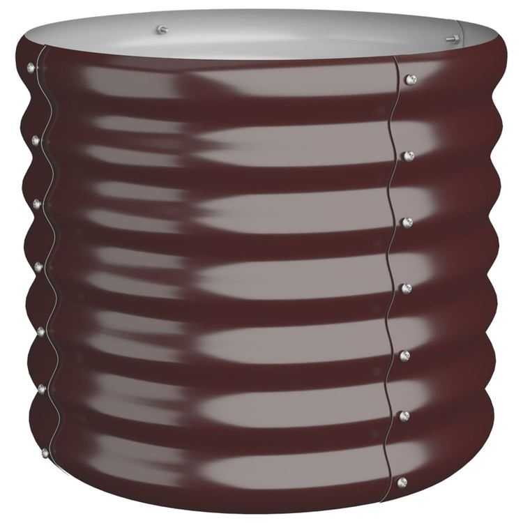 VIDAXL -Planungsbox 40x40x36 cm Pulver -Stahlbraun
