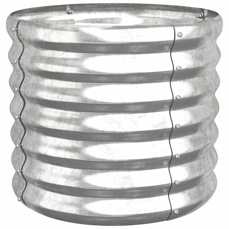 VIDAXL -Planungsbox 40x40x36 cm Pulver -Stahl Silber gefärbt