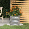 VIDAXL -Planungsbox 40x40x36 cm Pulver -Stahl Silber gefärbt