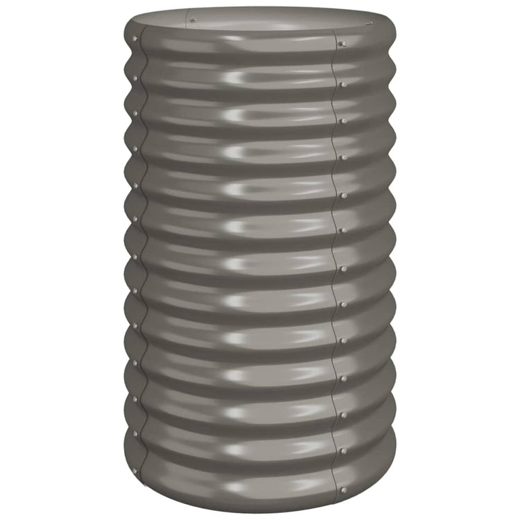 VIDAXL -Planungsbox 40x40x68 cm Pulver -Stahl grau