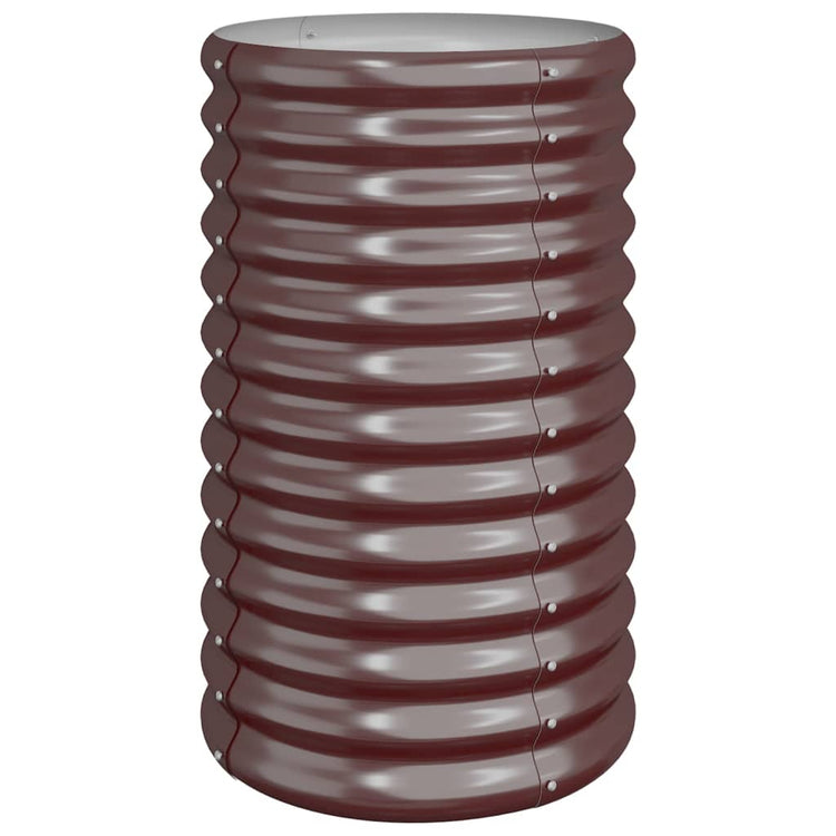 VIDAXL -Planungsbox 40x40x68 cm Pulver -Stahlbraun