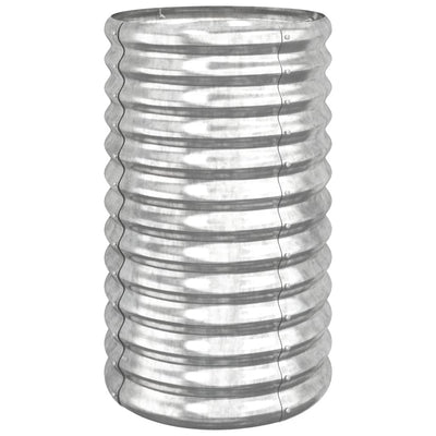 VIDAXL -Planungsbox 40x40x68 cm Pulver -Stahl Silber gefärbt