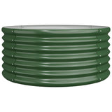 VIDAXL -Planungsbox 80x80x36 cm Pulver -bezogenes Stahlgrün - afbeelding 2