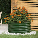 VIDAXL -Planungsbox 80x80x36 cm Pulver -bezogenes Stahlgrün - afbeelding 1
