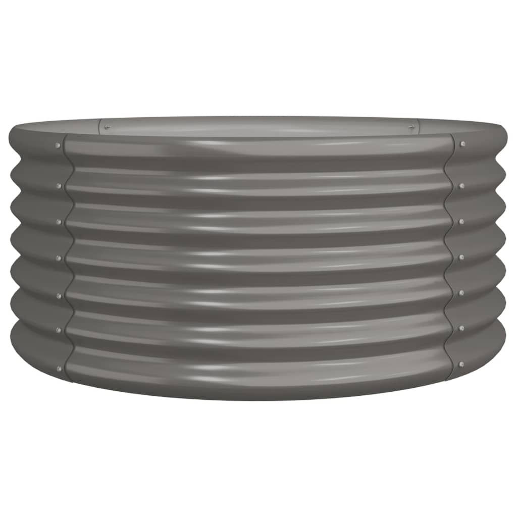 VIDAXL -Planungsbox 80x80x36 cm Pulver -Stahl grau