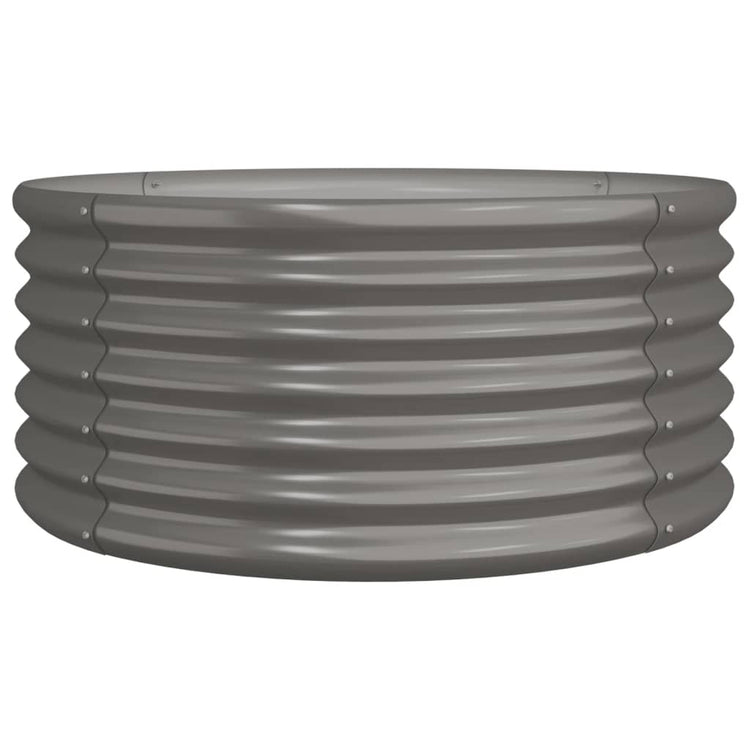 VIDAXL -Planungsbox 80x80x36 cm Pulver -Stahl grau