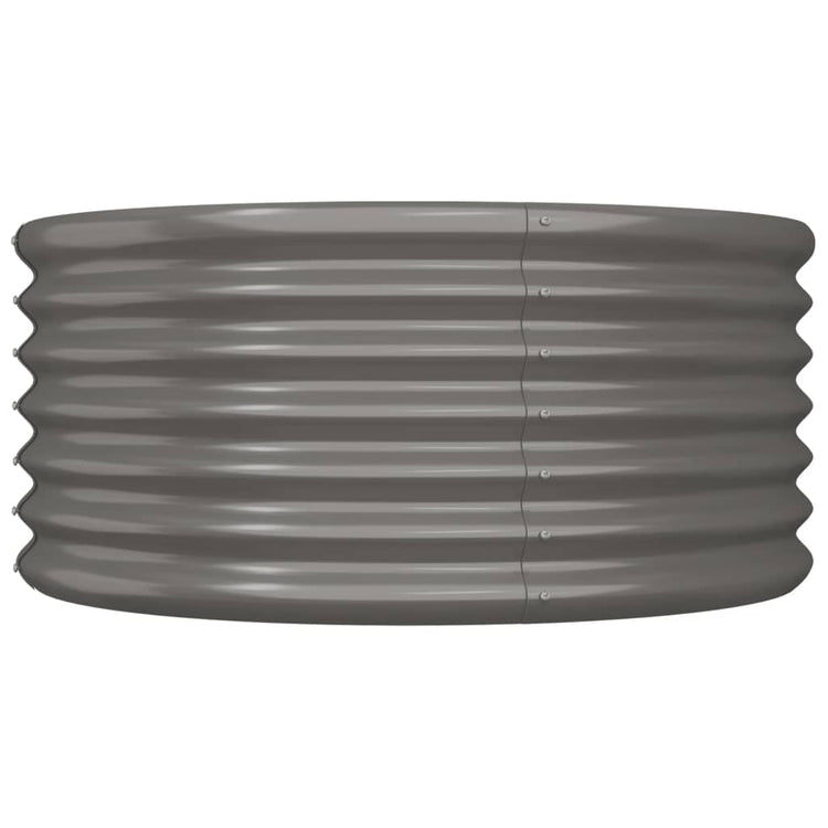 VIDAXL -Planungsbox 80x80x36 cm Pulver -Stahl grau