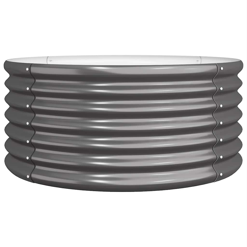 VIDAXL -Planungsbox 80x80x36 cm Pulver -beschichteter Stahl -Anthrazit -Verschärfen