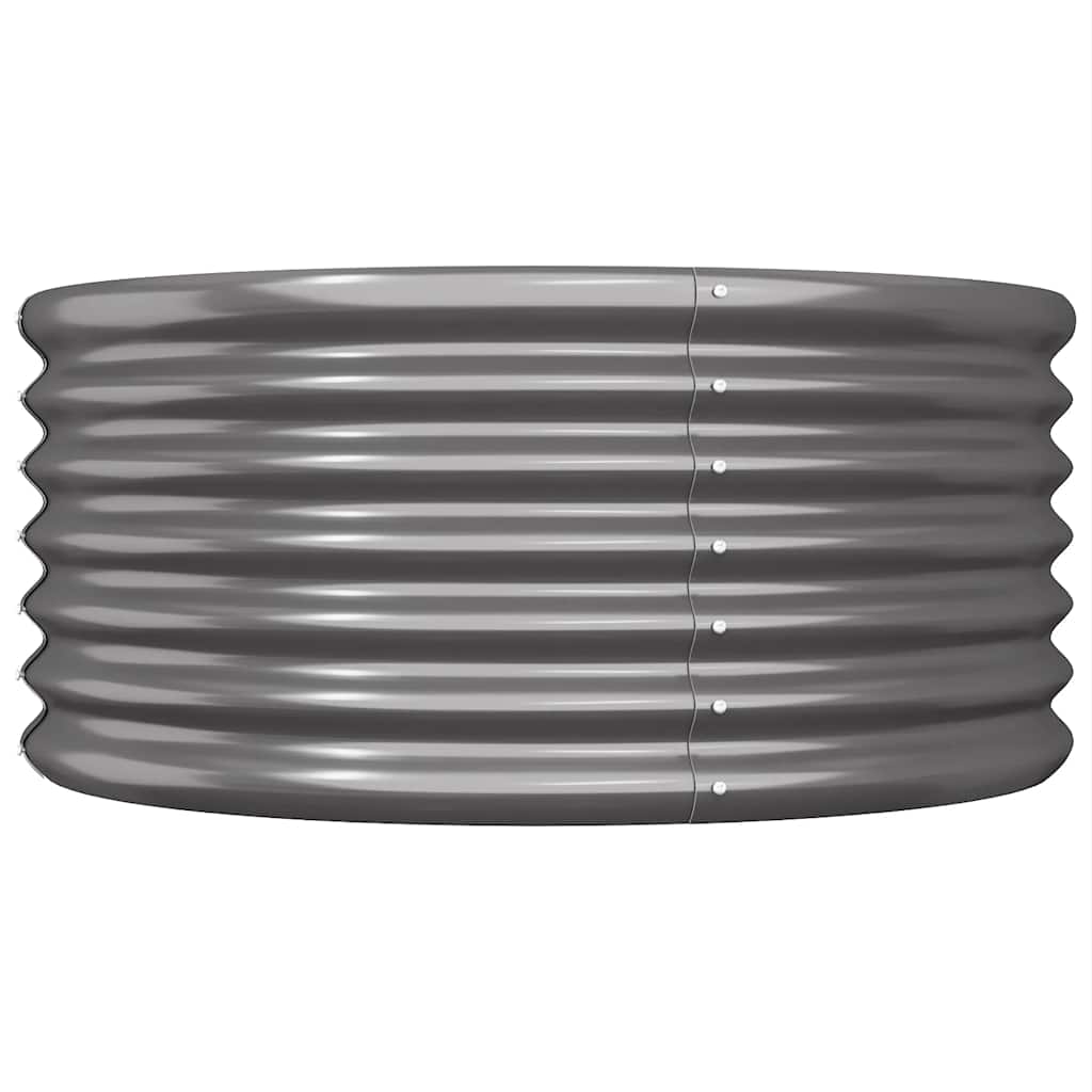 VIDAXL -Planungsbox 80x80x36 cm Pulver -beschichteter Stahl -Anthrazit -Verschärfen