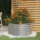 VIDAXL -Planungsbox 80x80x36 cm Pulver -Stahl Silber gefärbt