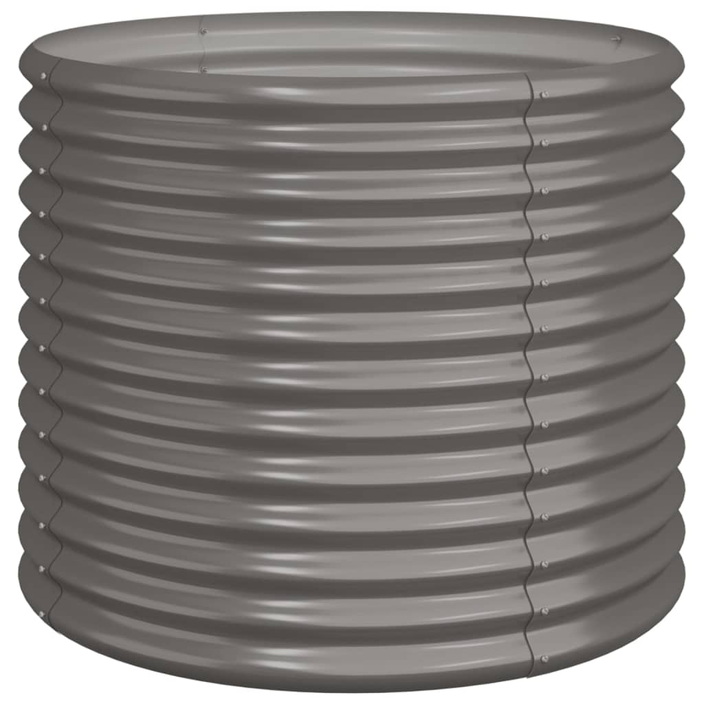 VIDAXL -Planungsbox 80x80x68 cm Pulver -Stahl grau