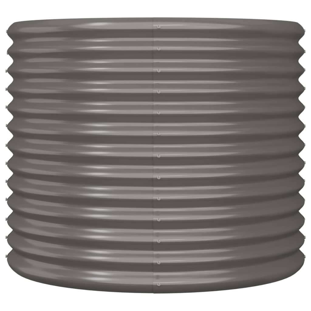 VIDAXL -Planungsbox 80x80x68 cm Pulver -Stahl grau