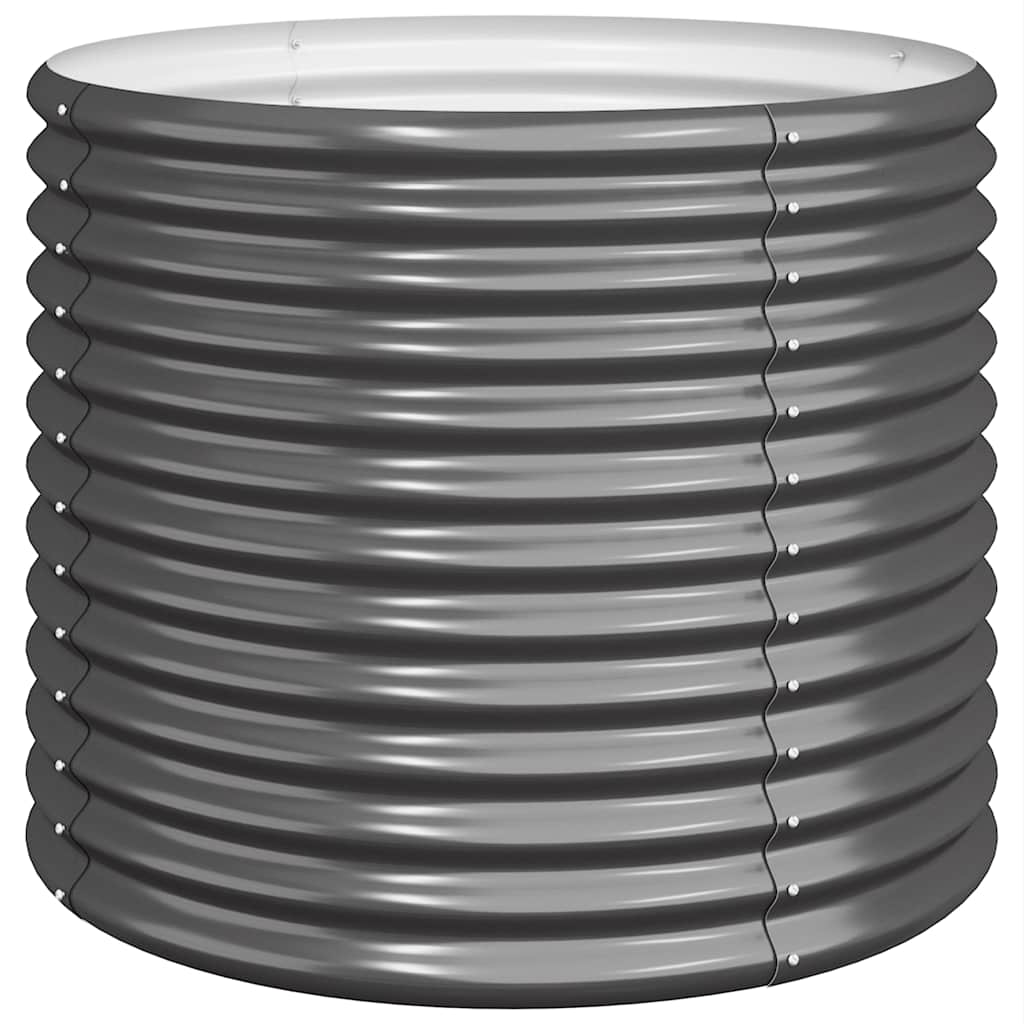 VIDAXL -Planungsbox 80x80x68 cm Pulver -beschichteter Stahl -Anthrazit -Verschärft