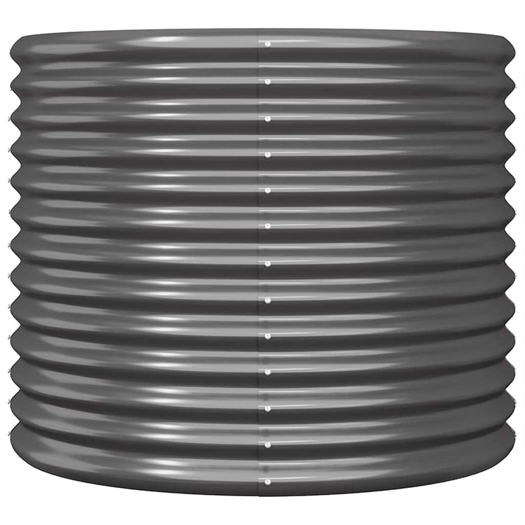 VIDAXL -Planungsbox 80x80x68 cm Pulver -beschichteter Stahl -Anthrazit -Verschärft