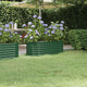 VIDAXL -Planungsbox 114x40x36 cm Pulver -bezogenes Stahlgrün