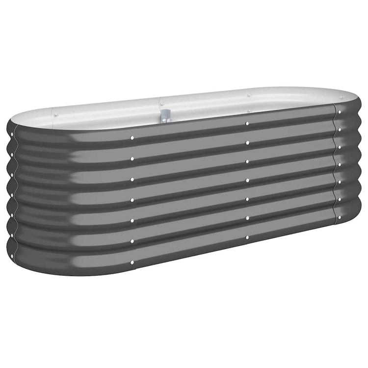 VIDAXL -Planungsbox 114x40x36 cm Pulver -beschichteter Stahl -Anthrazit -Verschärfen