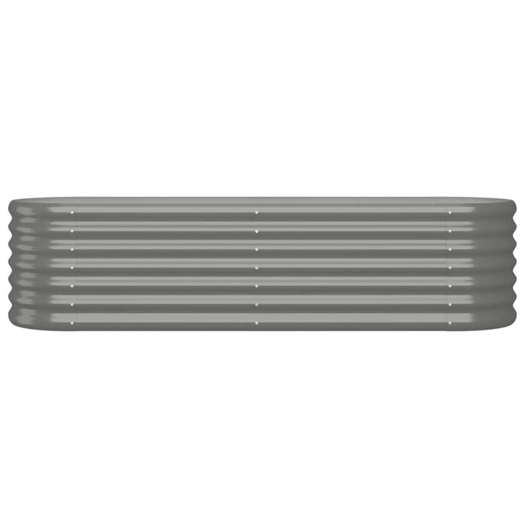 VIDAXL -Pflanzer 152x40x36 cm Pulver -Stahl grau