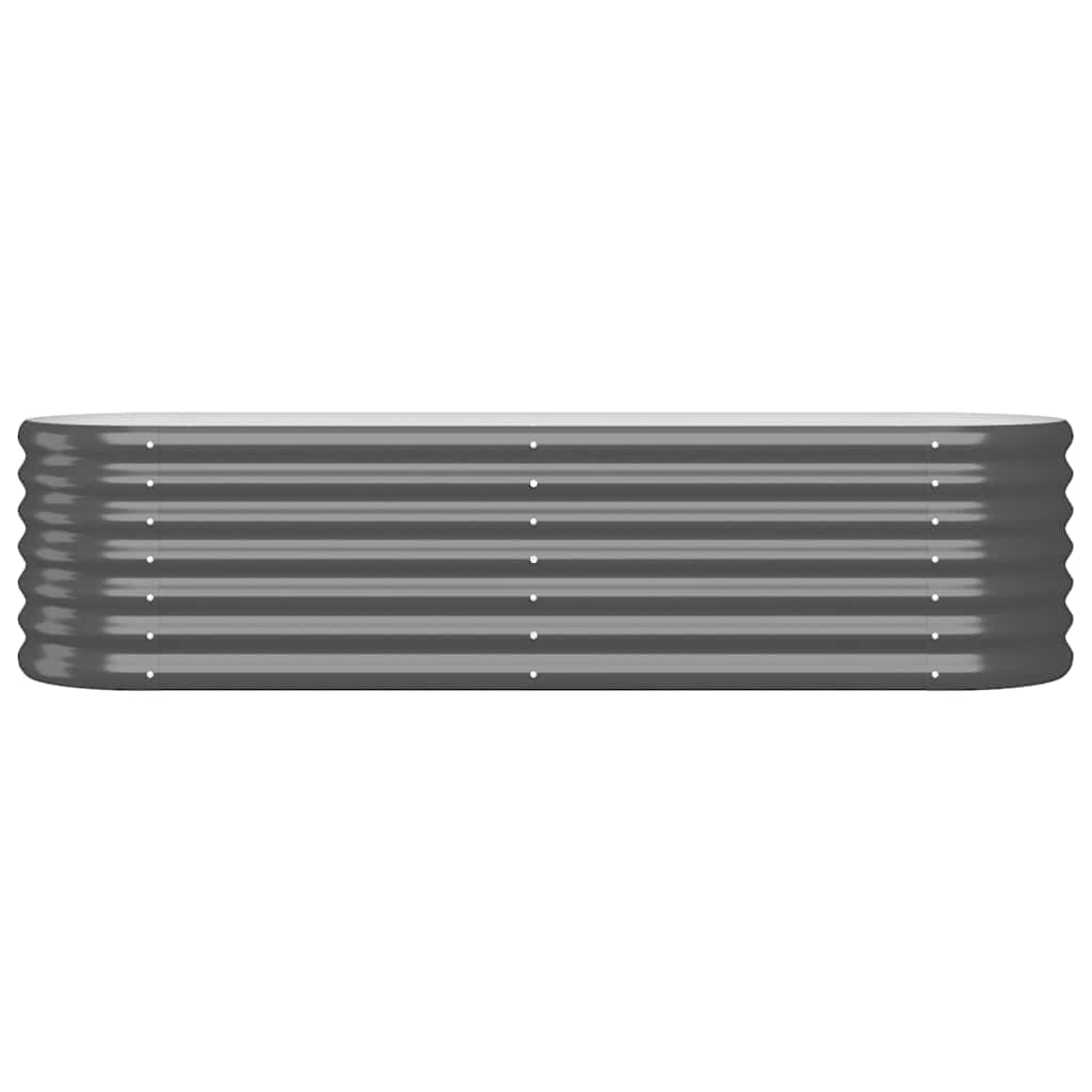 VIDAXL -Planungsbox 152x40x36 cm Pulver -beschichteter Stahl -Anthrazit -Verschärfen