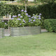 VIDAXL -Pflanzer 152x40x36 cm Pulver -bewegtes Stahl Silber gefärbt