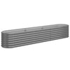 VIDAXL -Planungsbox 224x40x36 cm Pulver -Stahl grau