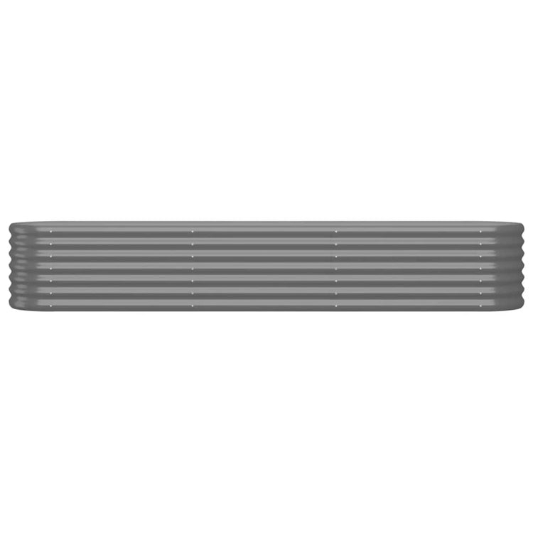VIDAXL -Planungsbox 224x40x36 cm Pulver -Stahl grau