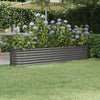 VIDAXL -Planungsbox 224x40x36 cm Pulver -Stahl grau