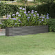 VIDAXL -Planungsbox 224x40x36 cm Pulver -Stahl grau