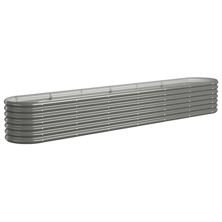 VIDAXL -Planungsbox 260x40x36 cm Pulver -bewegtes Stahl grau