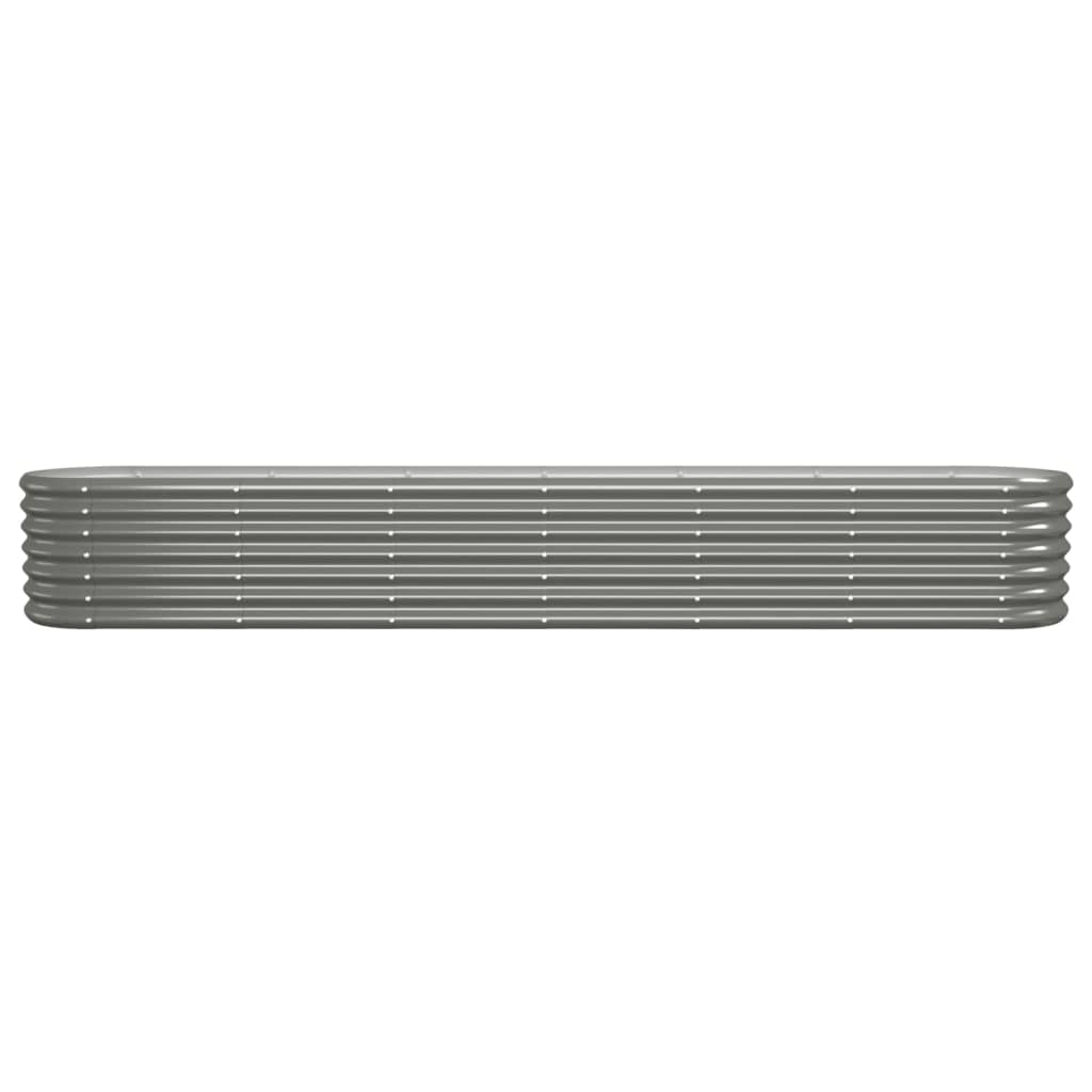 VIDAXL -Planungsbox 260x40x36 cm Pulver -bewegtes Stahl grau