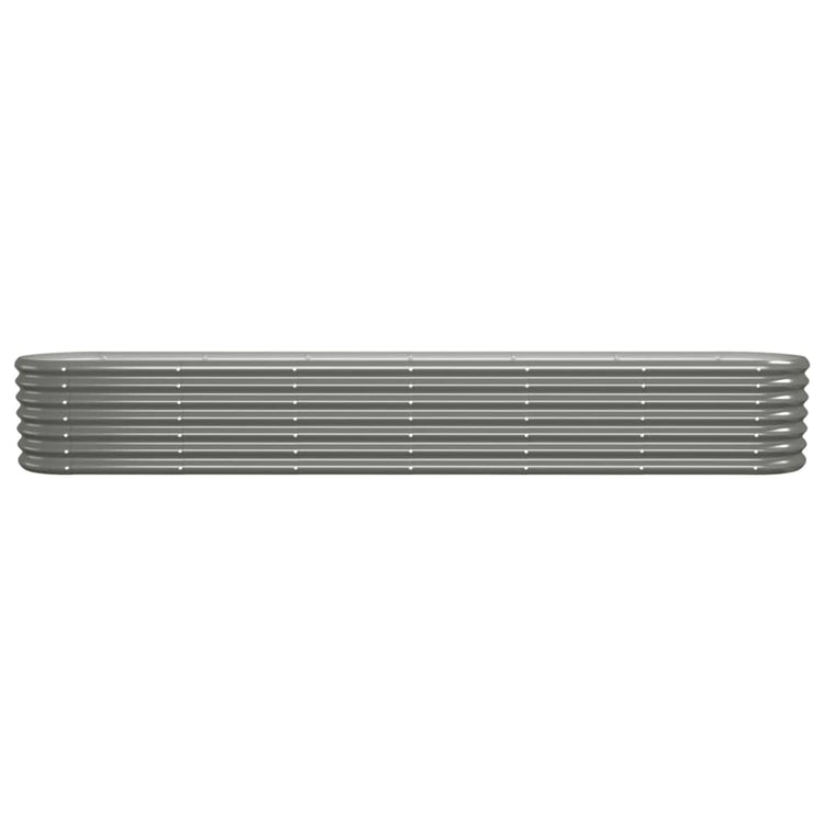 VIDAXL -Planungsbox 260x40x36 cm Pulver -bewegtes Stahl grau