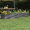VIDAXL -Planungsbox 260x40x36 cm Pulver -beschichteter Stahl -Anthrazit -Verschärfen
