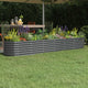 VIDAXL -Planungsbox 260x40x36 cm Pulver -beschichteter Stahl -Anthrazit -Verschärfen