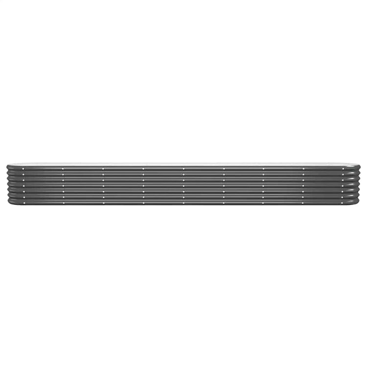 VIDAXL -Pflanzer 332x40x36 cm Pulver -beschichteter Stahl -Anthrazit -Gelenk