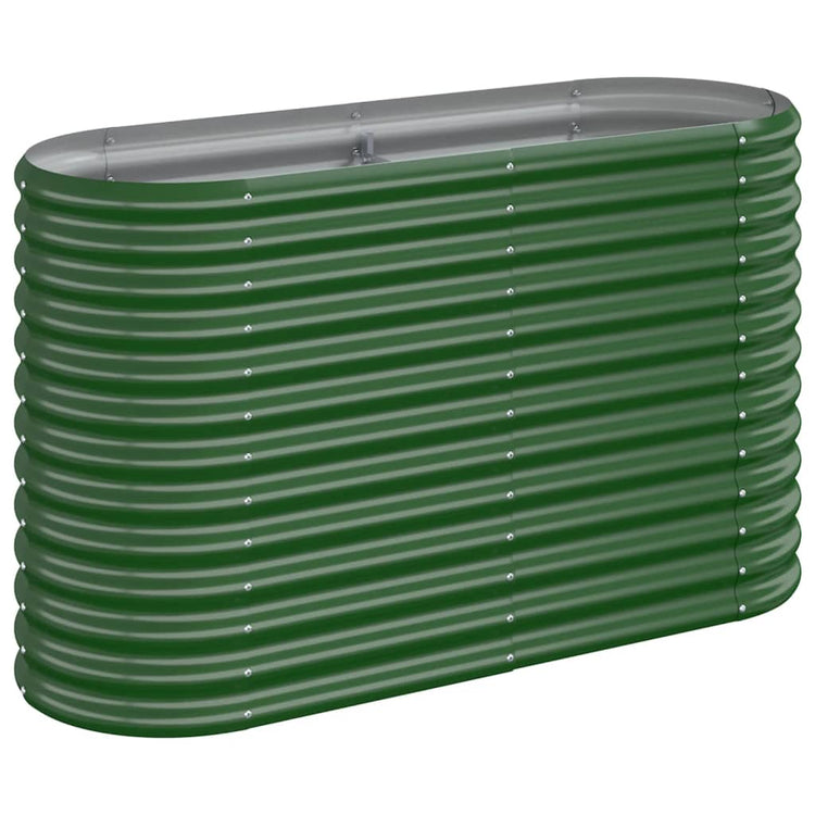 VIDAXL -Planungsbox 114x40x68 cm Pulver -Stahlgrün
