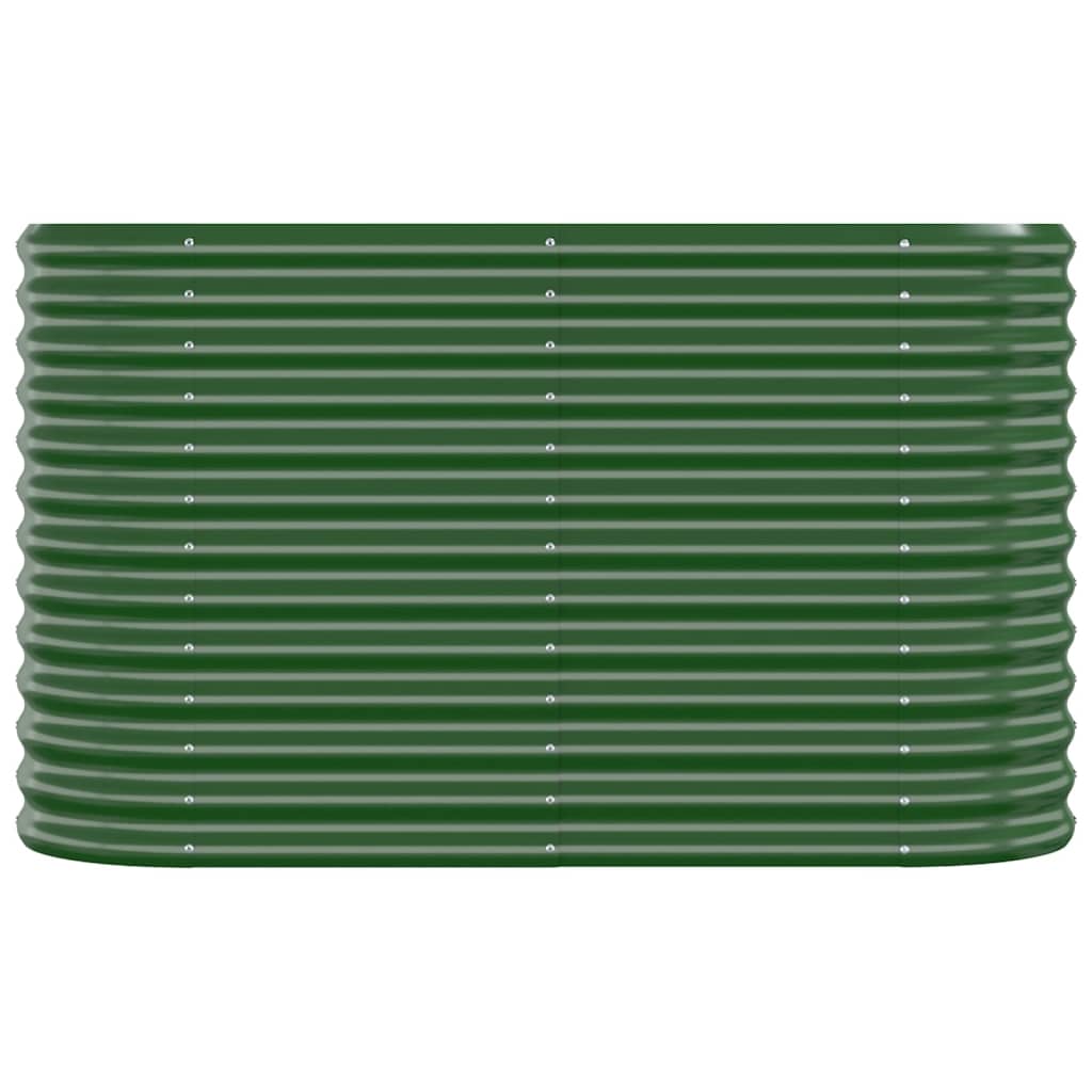 VIDAXL -Planungsbox 114x40x68 cm Pulver -Stahlgrün