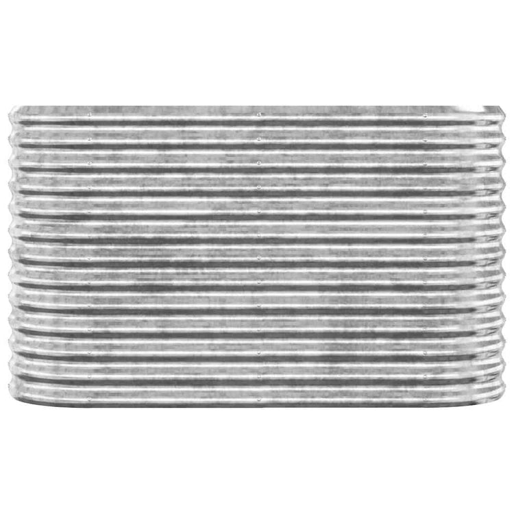 VIDAXL -Planungsbox 114x40x68 cm Pulver -Stahl Silber gefärbt
