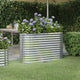 VIDAXL -Planungsbox 114x40x68 cm Pulver -Stahl Silber gefärbt