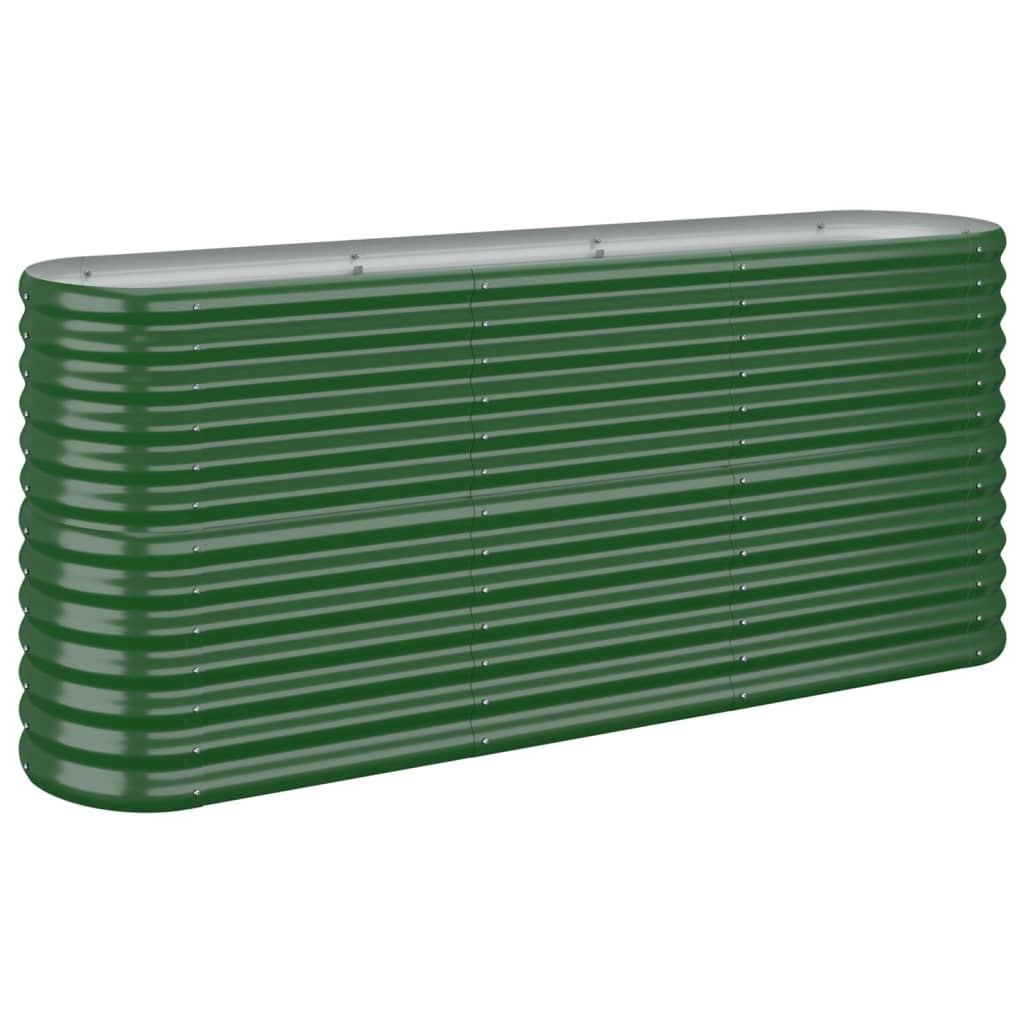 VIDAXL -Planungsbox 152x40x68 cm Pulver -Stahlgrün