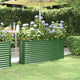VIDAXL -Planungsbox 152x40x68 cm Pulver -Stahlgrün