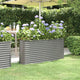 VIDAXL -Pflanzer 152x40x68 cm Pulver -bewegtes Stahl grau