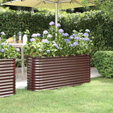 VIDAXL -Planungsbox 152x40x68 cm Pulver -Stahlbraun - afbeelding 1