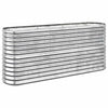 VIDAXL -Planungsbox 152x40x68 cm Pulver -bewegtes Stahl Silber gefärbt