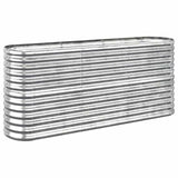VIDAXL -Planungsbox 152x40x68 cm Pulver -bewegtes Stahl Silber gefärbt - afbeelding 2