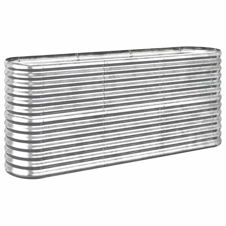 VIDAXL -Planungsbox 152x40x68 cm Pulver -bewegtes Stahl Silber gefärbt