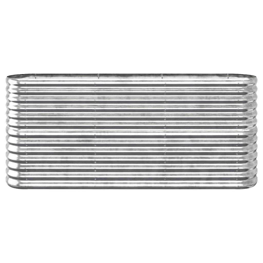 VIDAXL -Planungsbox 152x40x68 cm Pulver -bewegtes Stahl Silber gefärbt