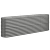 VIDAXL -Planungsbox 224x40x68 cm Pulver -Stahl grau