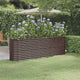VIDAXL -Planungsbox 224x40x68 cm Pulver -Stahlbraun
